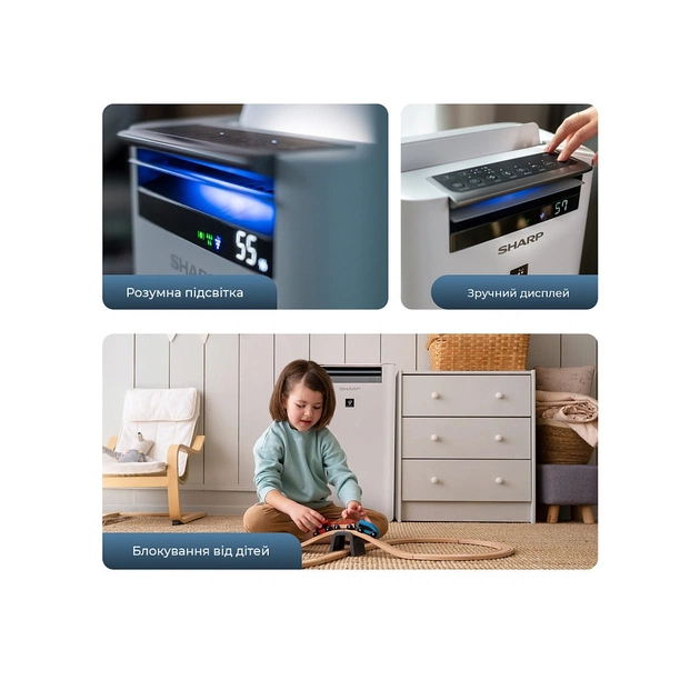 Очисник повітря Sharp KC-G40EUW - зображення 8