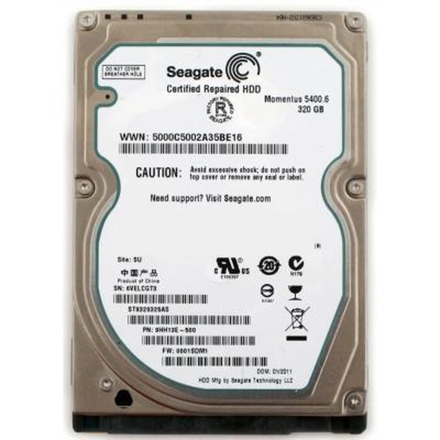 Жорсткий диск для ноутбука 2.5" 320GB Seagate (# ST9320325AS #) - изображение 1