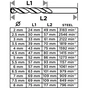 Набор сверл Graphite по металлу, HSS, 2–8мм, кейс, 13шт (54T935) - уменьшенное изображение 3