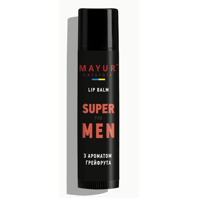 Бальзам для губ Mayur Super For Men Для чоловіків З ароматом грейпфрута 5 г (4820230955309) - picture 2