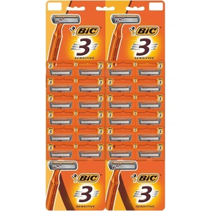 Бритва Bic 3 Sensitive 24 шт. (3086126693231) зображення 1