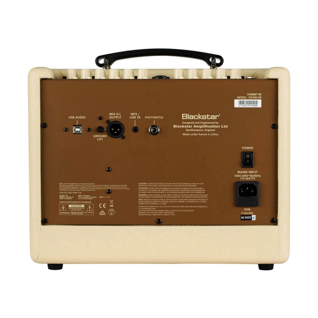 Комбопідсилювач Blackstar Sonnet 60 Acoustic Blonde (301039) - picture 3