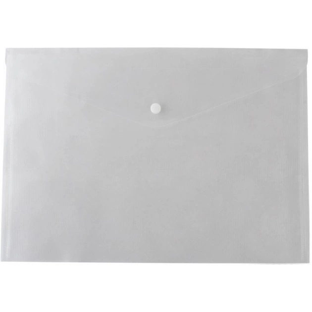 Папка - конверт Buromax А4, with a button, clear (BM.3926-00) - изображение 1