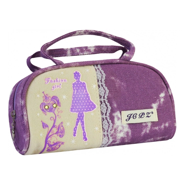 Пенал Cool For School 1 отделение Фиолетовый (J-2393-purple) - изображение 1