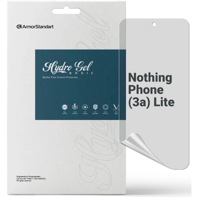Пленка защитная Armorstandart hydrogel Matte Nothing Phone (3a) Lite (ARM90797) - изображение 1