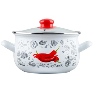 Каструля Gusto "Перчинка" Б 16 см 2,1 л (GT-T-116-WP) зображення 1