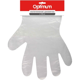 Рукавички господарські PRO service Optimum Поліетиленові 100 шт. (4823071658576) зображення 1