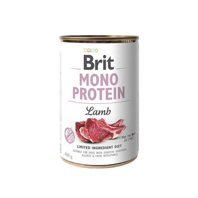Консерви для собак Brit Mono Protein з ягням 400 г (8595602529773) - зображення 1