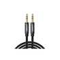 Кабель мультимедійний 3.5mm M to 3.5mm M 2.0m AV112 (Black) Ugreen (50363) - зменшене зображення 1