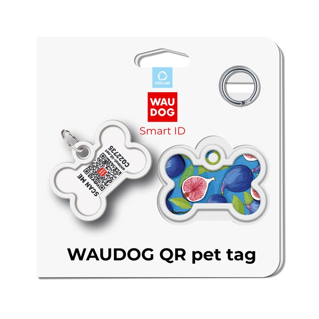 Адресник для тварин WAUDOG Smart ID з QR паспортом "Інжир", кістка 40х28 мм (231-4053) - picture 5