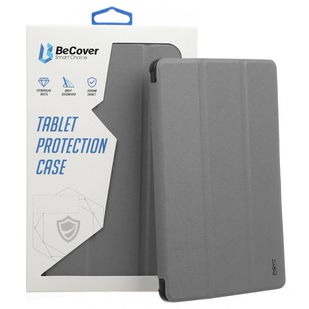 Чохол до планшета BeCover Tri Fold Soft TPU Apple iPad mini 6 2021 Gray (706722) - зображення 1