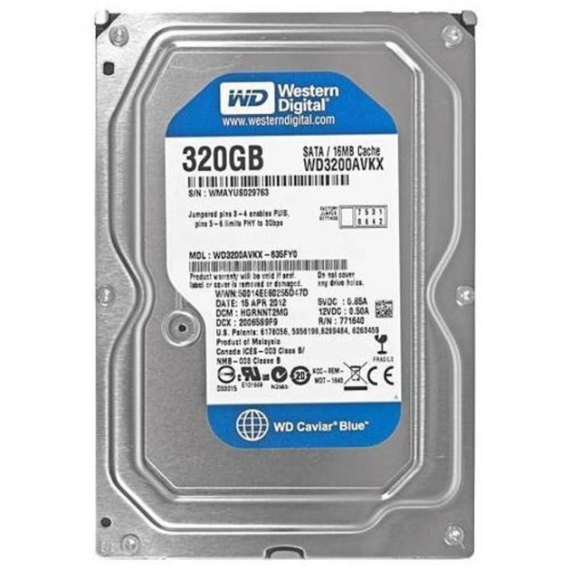 Жорсткий диск 3.5" 320Gb WD (# WD3200AVKX #) - зображення 1