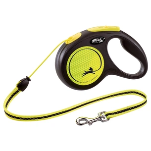 Повідок для собак Flexi New Neon M трос 5 м (жовтий) (4000498025222) зображення 1