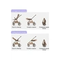 Коляска Kidilo 2в1 Haolaifu H3 Beige бежева (692870766409) (1195569) - зменшене зображення 13