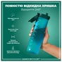 Пляшка для води ION8 OneTouch 1000 мл BPA Free, Aqua (I8RF1000AQU) - зменшене зображення 3