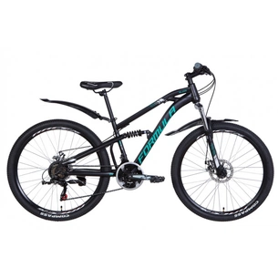 Велосипед Formula 26" BLAZE AM2 DD рама-15" 2021 Black/Turquoise (OPS-FR-26-458) зображення 1