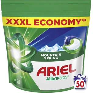 Капсули для прання Ariel Pods All-in-1 Гірське джерело 50 шт. (8700216764360) изображение 1