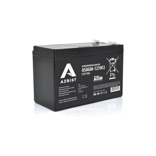Батарея до ДБЖ AZBIST 12V 7Ah Super AGM (ASAGM-1270F2) зображення 1
