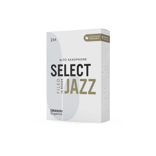 Тростина для саксофона D'Addario Organic Select Jazz - Alto Sax Filed 2M - 10 Pack (ORSF10ASX2M) изображение 1
