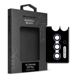 Скло захисне Armorstandart Camera glass Supreme Black Icon Samsung S24 Plus Cobalt Violet (ARM76612) зображення 1