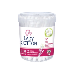 Ватні палички Lady Cotton в банці 100 шт. (4823071607581) зображення 1