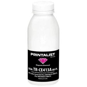 Тонер HP CLJ Pro 300 M351/M375, Pro 400 M451/M475, 80г Magenta Printalist (TR-CE413A-80-PL) зображення 1