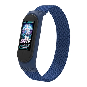 Ремінець до фітнес браслета Armorstandart Braided Solo Loop для Xiaomi Mi Band 4/5/6 Blue size S (ARM59178) изображение 1