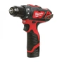Шуруповерт Milwaukee M12 BDD-202C, 30 Нм (4933441915) - зменшене зображення 2
