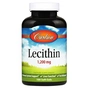Амінокислота Carlson Лецитин, 1200 мг, Lecithin, 100 желатинових капсул (CL8621) - зменшене зображення 1