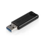 USB флеш накопичувач Verbatim 16GB PinStripe Black USB 3.2 (49316) - зменшене зображення 4