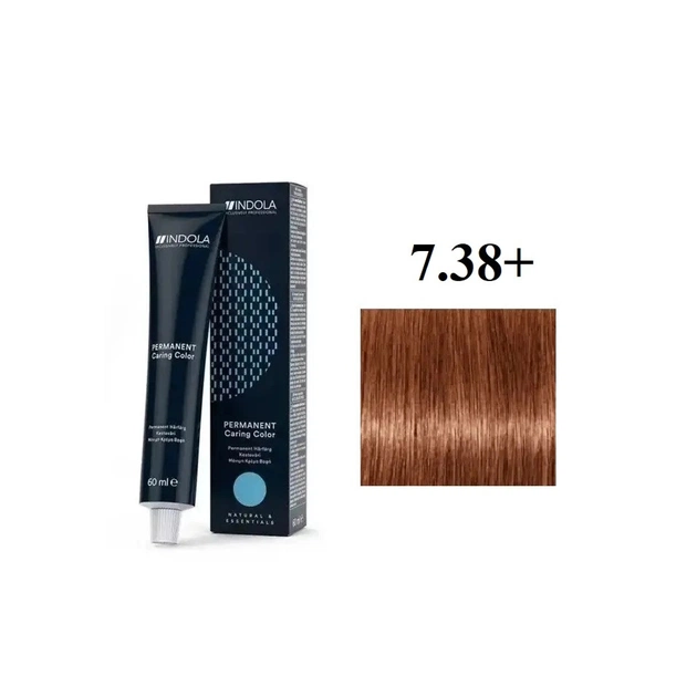 Фарба для волосся Indola Permanent Caring Color 7.38 - Середній блонд золотистий шоколадний (4045787932263) - зображення 1