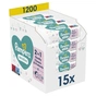 Дитячі вологі серветки Pampers Sensitive 15 x 80 шт. (8001841063188) - зменшене зображення 1