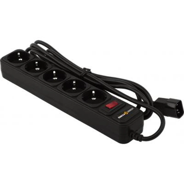 Мережевий фільтр живлення LogicPower LP-X5-UPS 3.0м, 0,75mm2, 10A (2754) - изображение 1