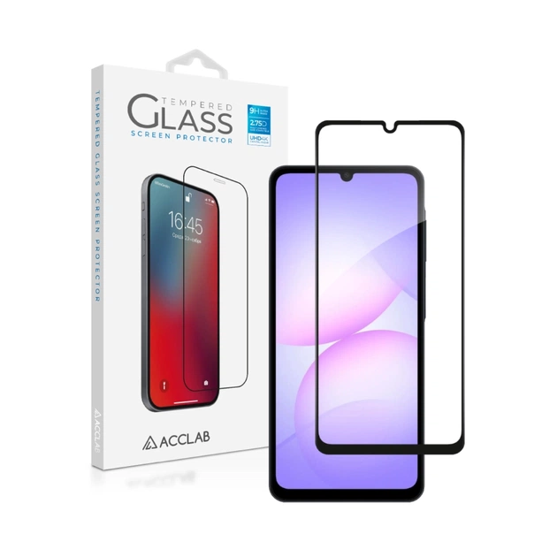 Скло захисне ACCLAB Full Glue ESD Samsung Galaxy A08 / Galaxy A07 Black (1283126640933) - зображення 1