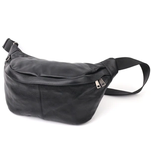 Сумка Vintage Через плече шкіряна Чорна (20831) зображення 1