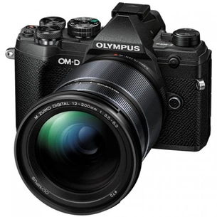 Цифровий фотоапарат Olympus E-M5 mark III 12-200 mm Kit black (V207090BE010) зображення 1