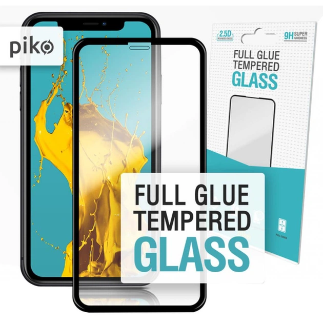 Стекло защитное Piko Full Glue iPhone XR/11 black (1283126487330) - изображение 1