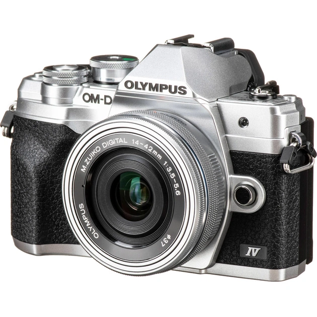 Цифровий фотоапарат Olympus E-M10 mark IV Pancake Zoom 14-42 mm Kit silver (V207132SE000) - изображение 1