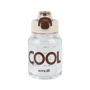 Поїльник-непроливайка Kite 700 мл, біло-коричнева (K25-1217-1) зображення 1