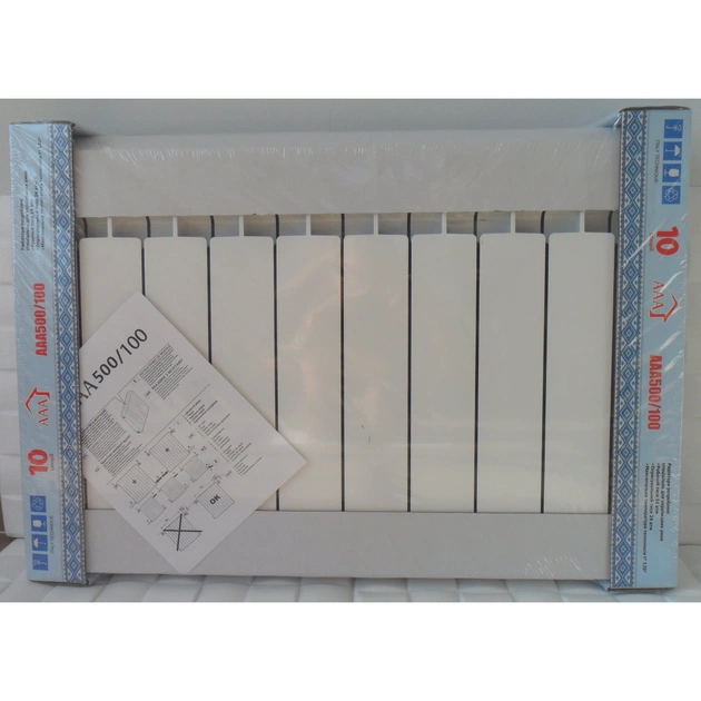 Радіатор опалення AAA біметалевий 500/100 10 секцій (70214301) - picture 4