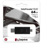 USB флеш накопичувач Kingston 64GB DataTraveler Duo USB 3.2 Gen1/Type-C (DTDE/64GB) - зменшене зображення 6