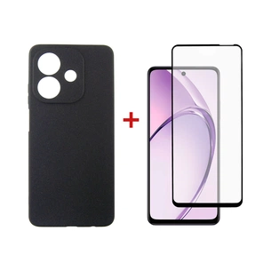 Чохол до мобільного телефона Dengos Oppo A3X Carbon + glass (Black) (DG-KM-123) зображення 1