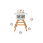 Стілець для годування MoMi Woodi flowers (KRKA00008) - зменшене зображення 5
