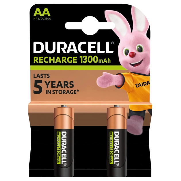 Акумулятор Duracell AA HR6 1300mAh * 2 (5000394039186 / 81367175) - picture 2