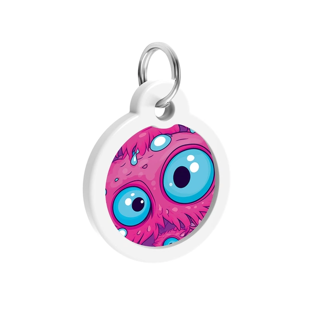 Адресник для тварин WAUDOG Smart ID з QR паспортом "Око монстра", коло 30 мм (230-4049) - picture 4