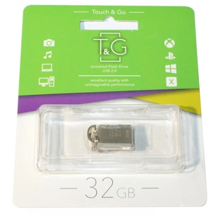 USB флеш накопитель T&G 32GB 107 Metal Series Silver USB 2.0 (TG107-32G) изображение 1