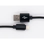 Дата кабель USB 2.0 AM to Lightning 1.0m black Dengos (NTK-L-MT-BLACK) - зменшене зображення 2