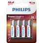 Батарейка Philips AA LR6 Power Alkaline * 4 (LR6P4B/10) - зменшене зображення 1