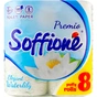 Туалетний папір Soffione Premio Elegant Waterlily 3 шари 8 рулонів (4820003837344) - уменьшенное изображение 1