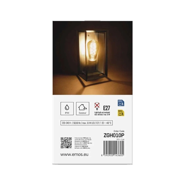 Світильник EMOS E27 IP44 15W (ZGH010P) - picture 8